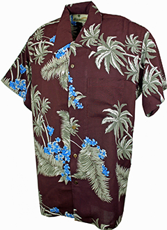 Atlanta Burgundy Hawaiian Shirt