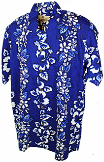 Hibiscus Line Blau