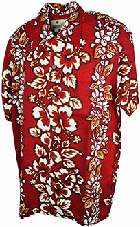Hibiscus Red Hawaiian Shirt