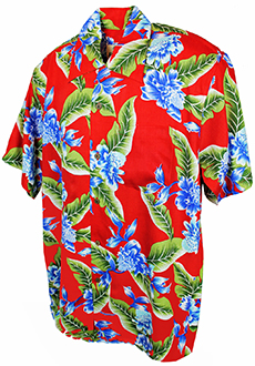Java Red Hawaiian Shirt