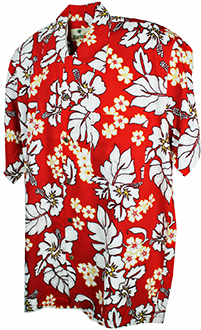 Malibu Red Hawaiian Shirt