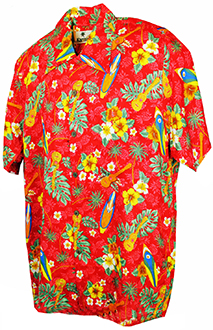 Mandolin Red Hawaiian Shirt