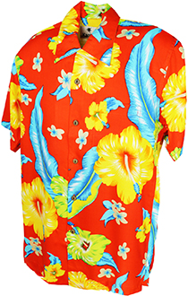 Reno Orange Hawaiian Shirt