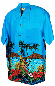Serenade Light Blue Hawaiian Shirt